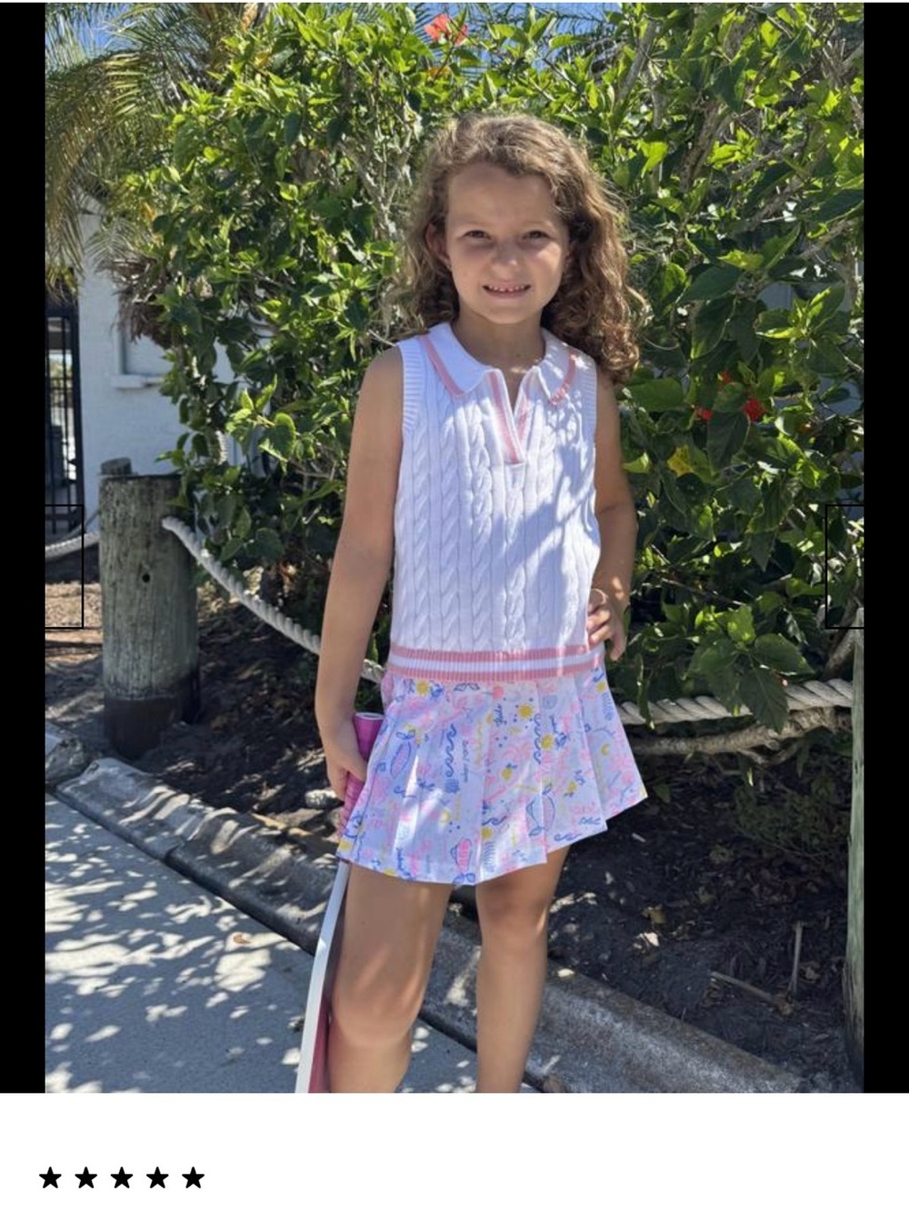 Girls Sylvana Pastel Printed Skort